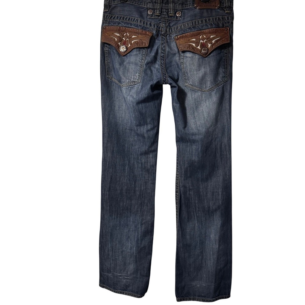 Affliction Men's Black Premium Cooper Relaxed Boot Jeans Fits 32x34 Embelish